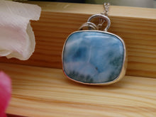 Load image into Gallery viewer, Larimar and Silver necklace