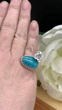 Load image into Gallery viewer, Fox Turquoise and sterling silver ring size 6