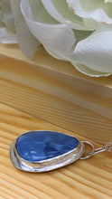 Load image into Gallery viewer, Blue Opal and Silver necklace