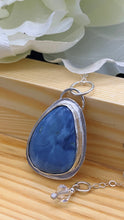 Load image into Gallery viewer, Blue Opal and Silver necklace