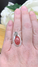 Load image into Gallery viewer, Rhodochrosite and Silver Ring Size 7 1/2 - 7 3/4