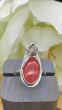 Load image into Gallery viewer, Rhodochrosite and Silver Ring Size 7 1/2 - 7 3/4