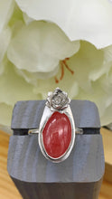 Load image into Gallery viewer, Rhodochrosite and Silver Ring Size 7 1/2 - 7 3/4