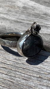 Labradorite and Silver Ring Size 8