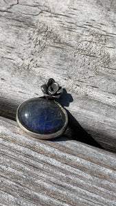 Labradorite and Silver Ring Size 8