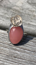 Load image into Gallery viewer, Guava Quartz and Silver Ring Size 9 1/4-9 1/2