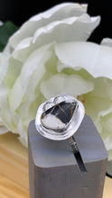 Load image into Gallery viewer, White Buffalo and silver Ring Size 8 3/4